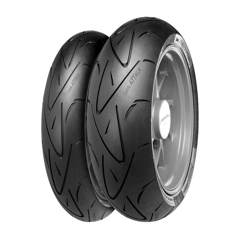 cubierta neumatico contisportattack - 17´´ 120/70zr17 m/c (58w) tl