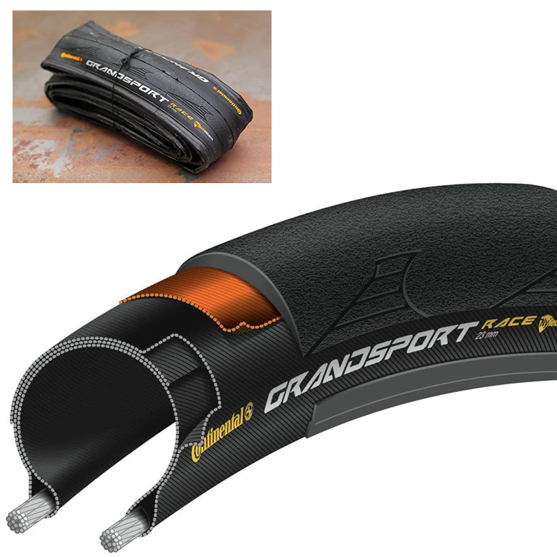 cubierta neumatico plegable para bicicleta grand sport race 700x32c puregrip compound 32-622