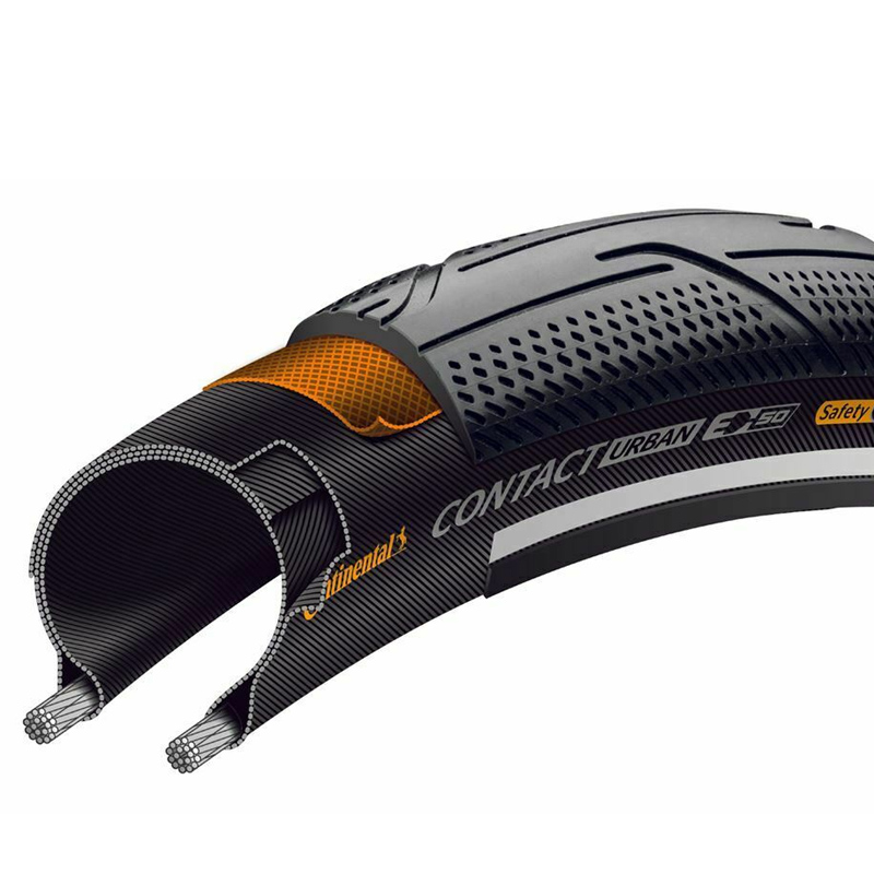 cubierta neumatico rigida para bicicleta reflectante contact urban 26x2.00 safetypro 50-559