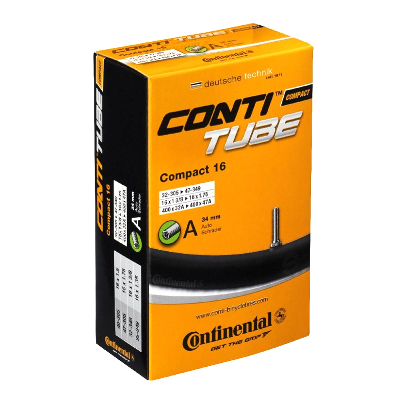 camara de aire para bicicleta compact 16x1 3/8-1.75 standard 34 mm (32-305/47-349)