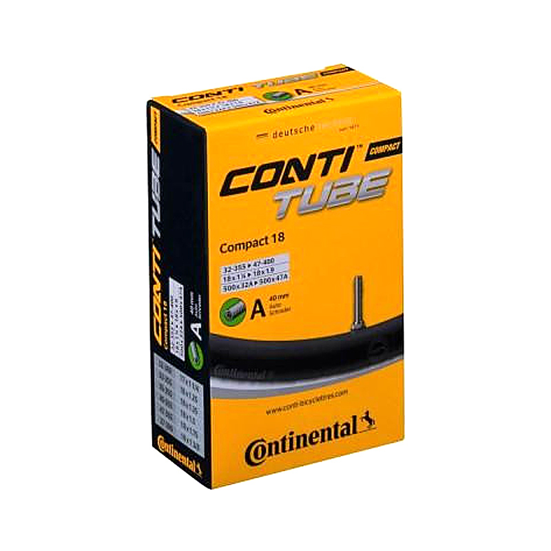 camara de aire para bicicleta compact 18x1.25-1.75 standard 40 mm (32-355/47-400)