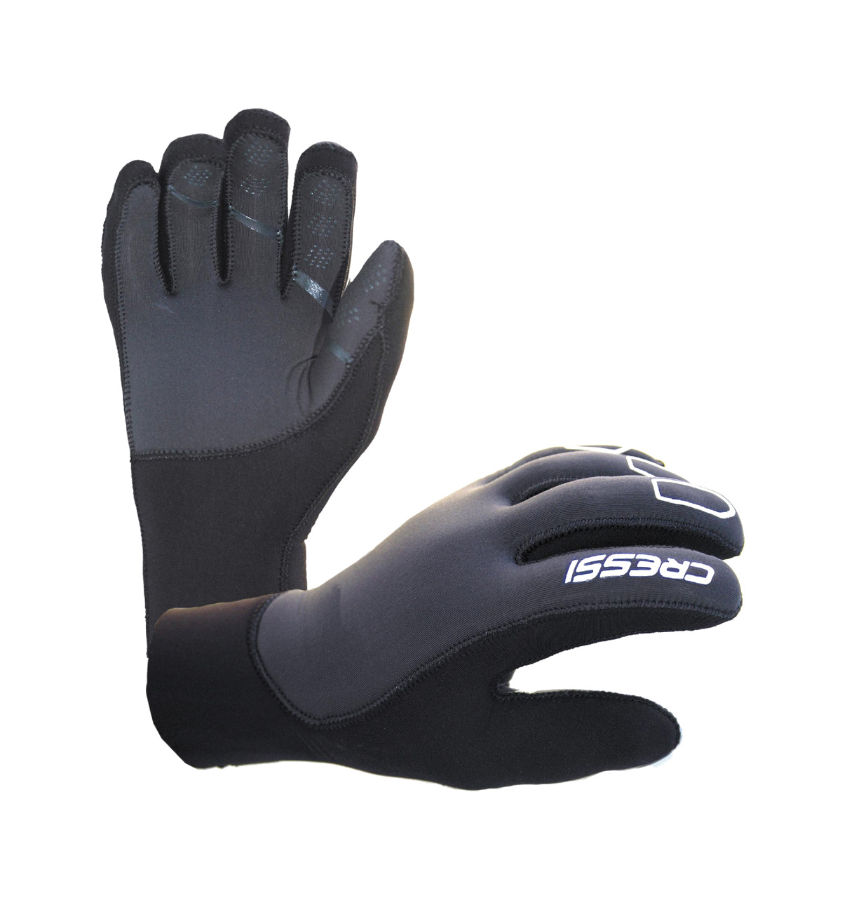 guantes de buceo de neopreno ultraspan 3,5mm cressi - patronaje preformado 3d y forro ultraspan ©