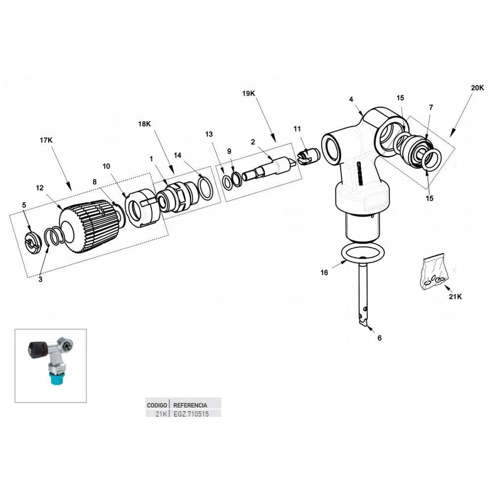 kit de tóricas de recambio para grifería/botella