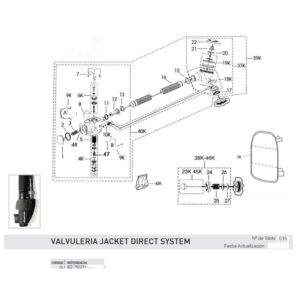 soporte de asiento de válvula de descarga de recambio para chaleco bcd de buceo jacket