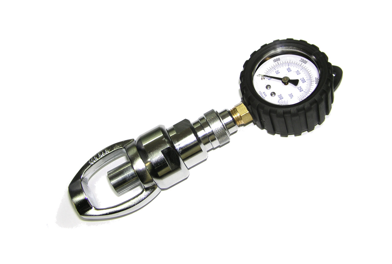 aparato de control buceo manometro hp exterior rapido