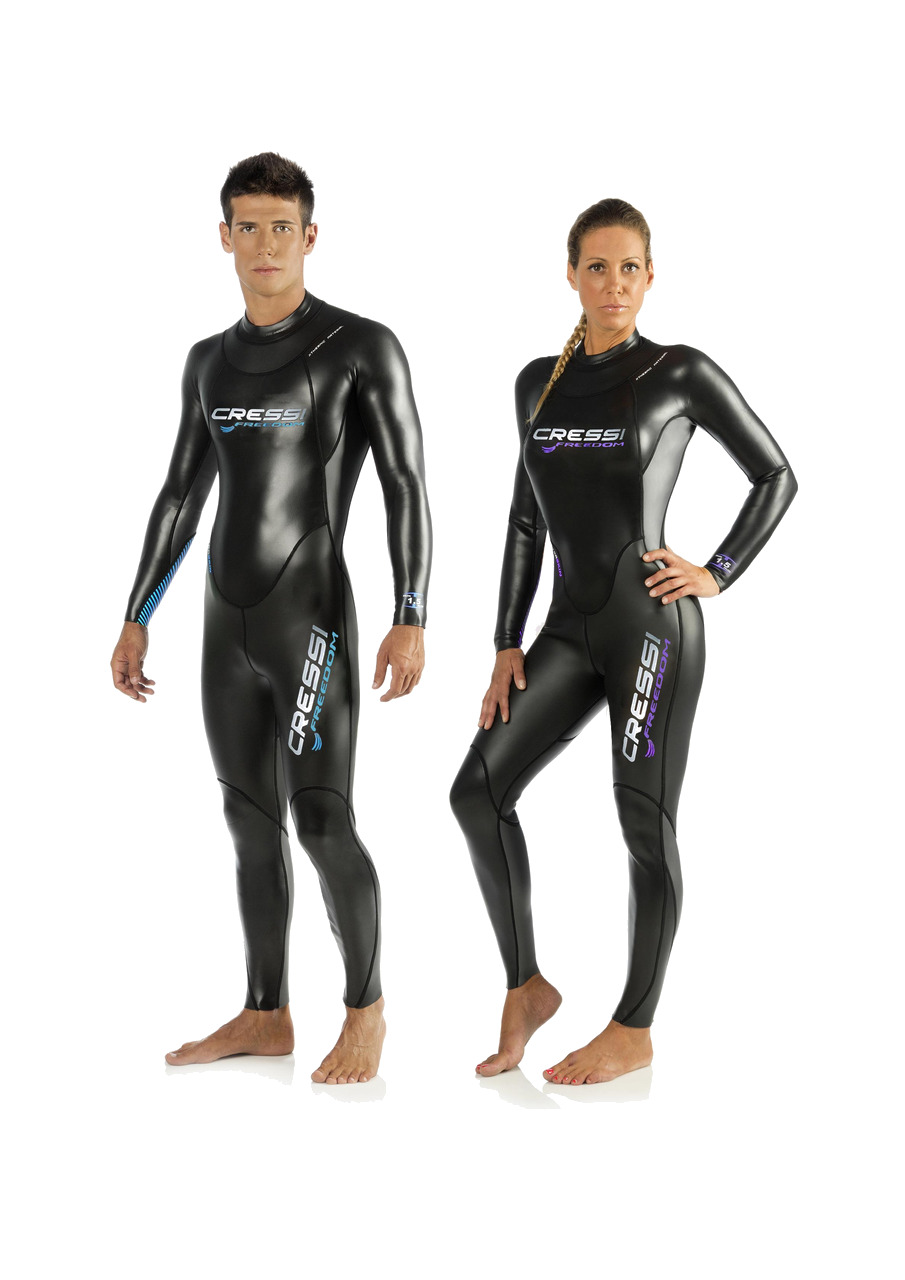 traje de apnea neopreno monopieza triton uomo 1,5mm