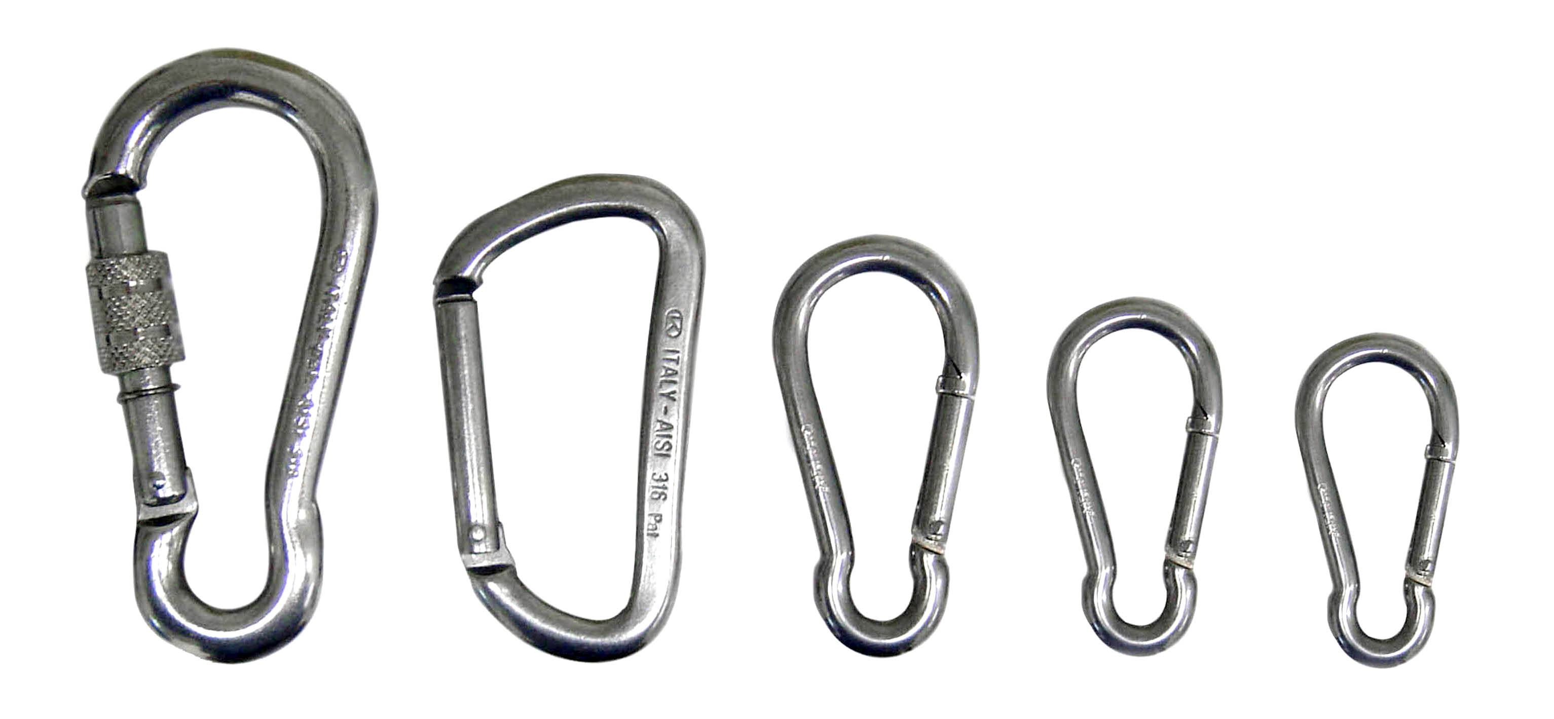 mosqueton inox aisi 316 (4u)