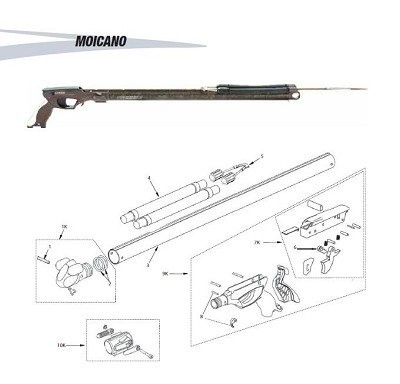 tubo de recambio para fusil moicano