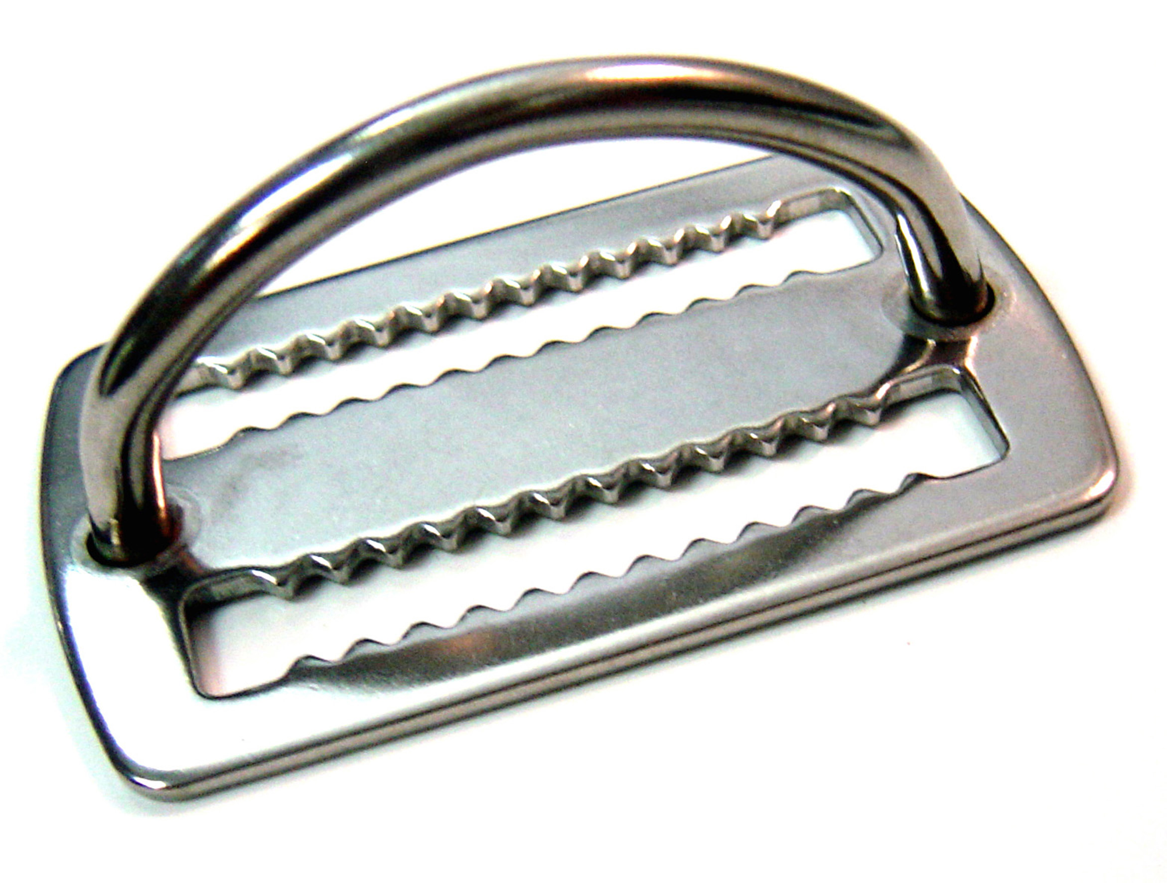 accesorio de buceo - hebilla inoxidable antideslizante con argolla cressi