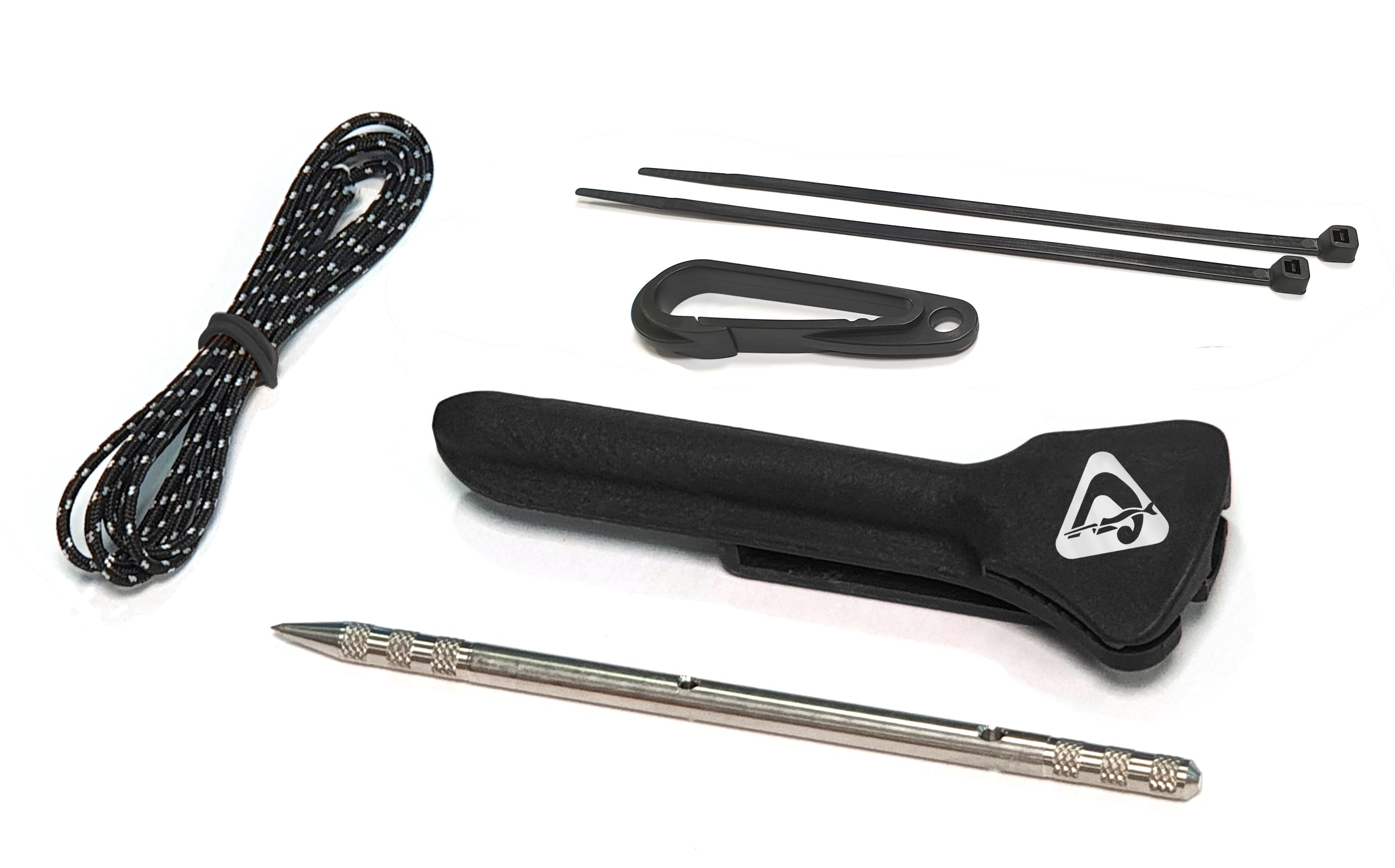 kit de aguja pasapeces en acero inoxidable con funda