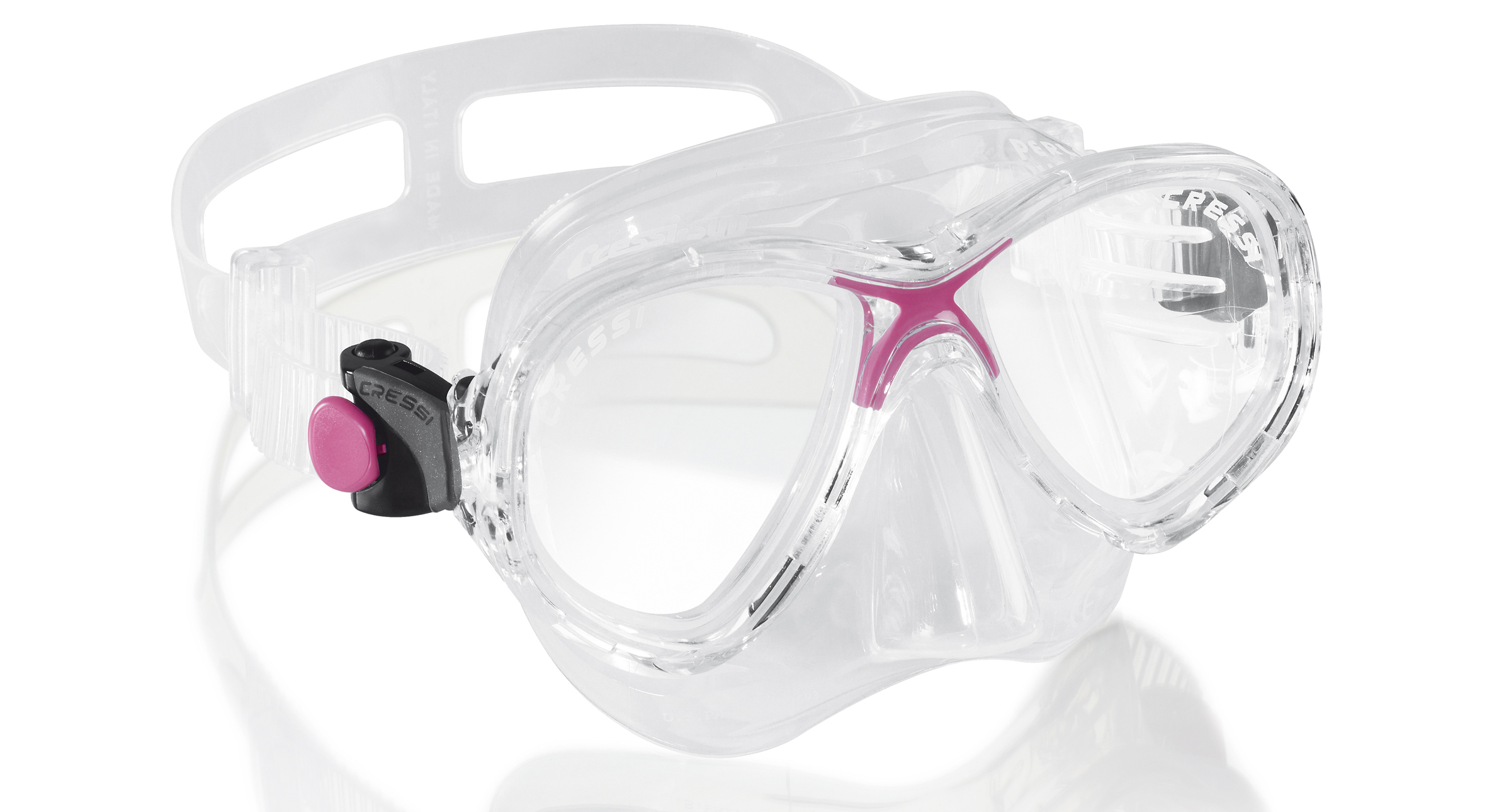 máscara de buceo cressi marea junior de silicona líquida para niños y caras estrechas