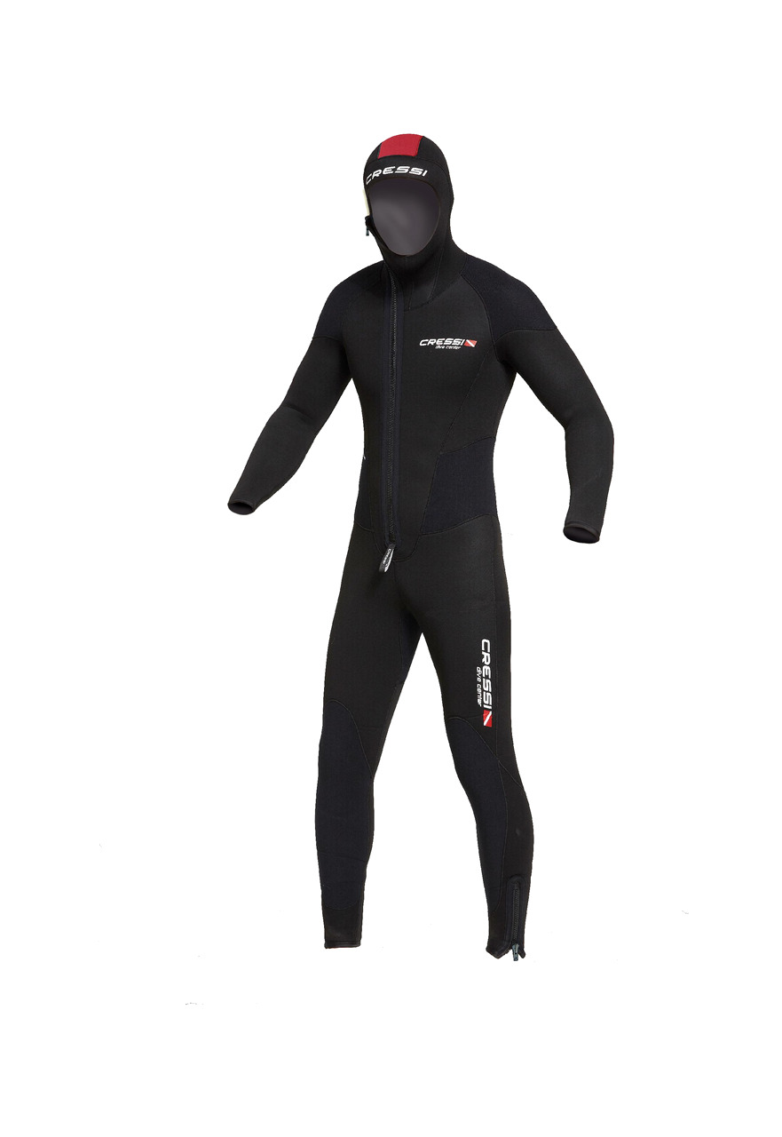 traje de buceo neopreno monopieza con capucha para mujer endurance 5 mm