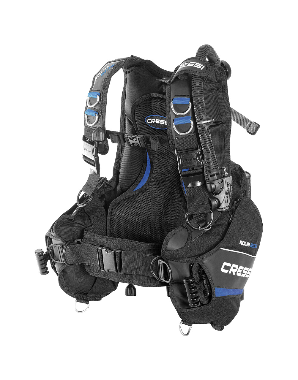 chaleco buceo jacket aquaride blue