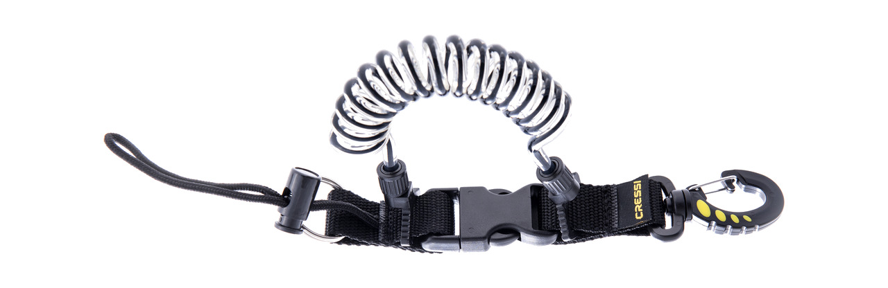 extensor de buceo mosquetón+anilla inox de alta gama | cressi