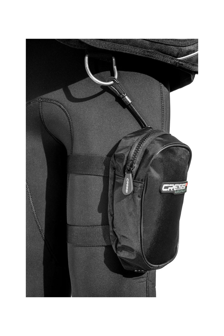 bolsillo para pierna adaptable a trajes de buceo leg pocket xl