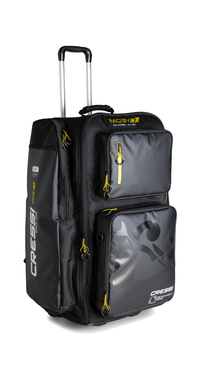 maleta con ruedas para transporte de equipo de buceo moby 7