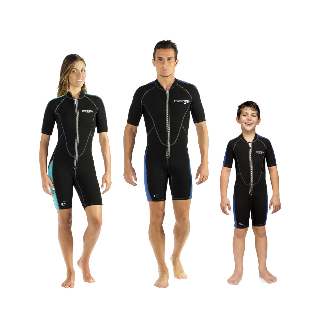 traje corto de buceo lido shorty donna 2mm