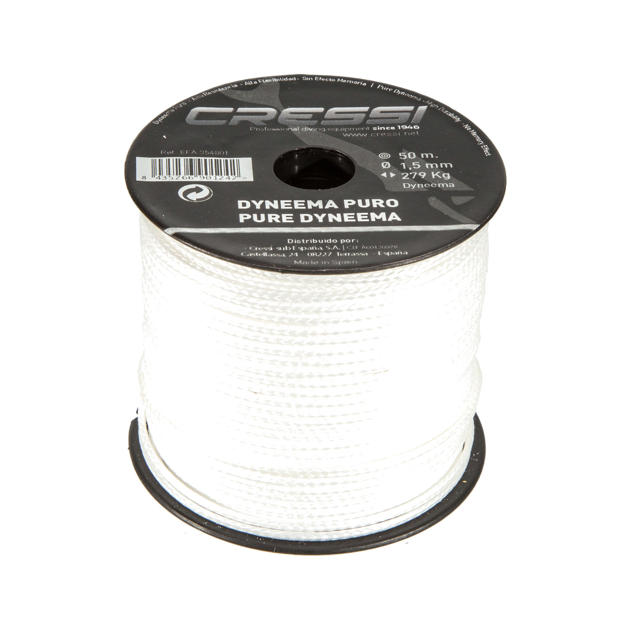 cabo dyneema 100% ø1,5mm ( 50m)