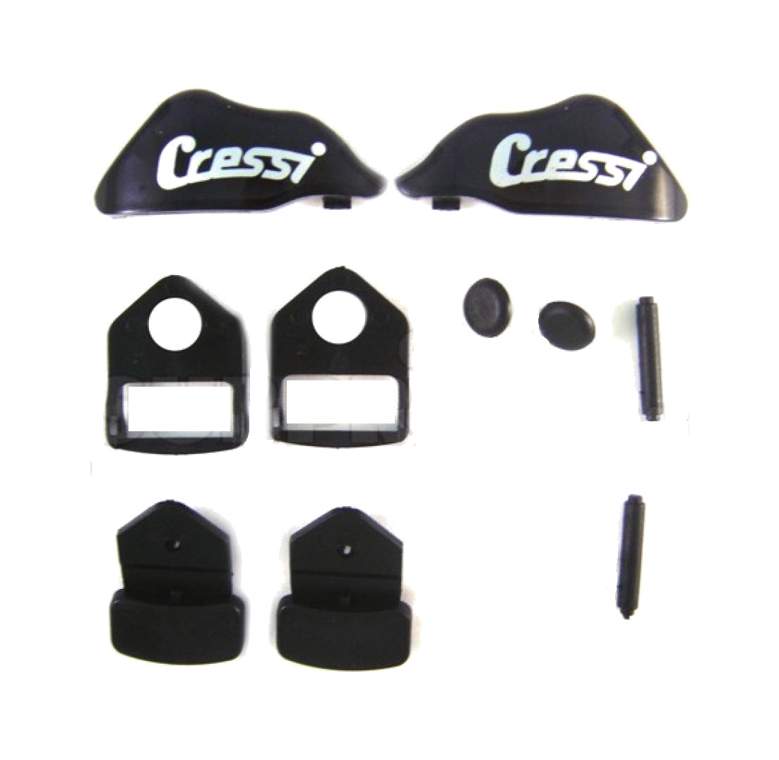 CRESSI REPLACEMENT GLASSES: BUCKLES BIG EYES - Picture 2 of 2