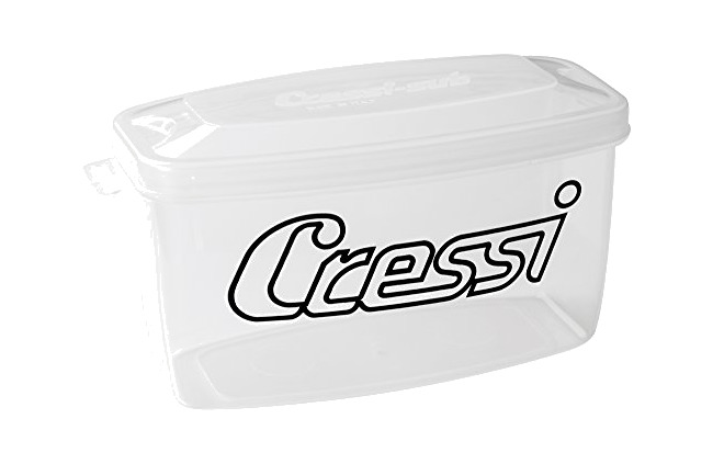 recambio de máscara cressi con caja antigolpe para protección