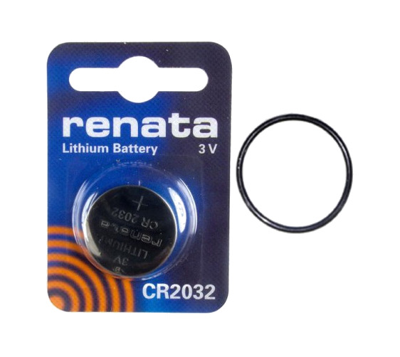 kit de batería y anillo torico de repuesto para ordenador y control de buceo de cressi