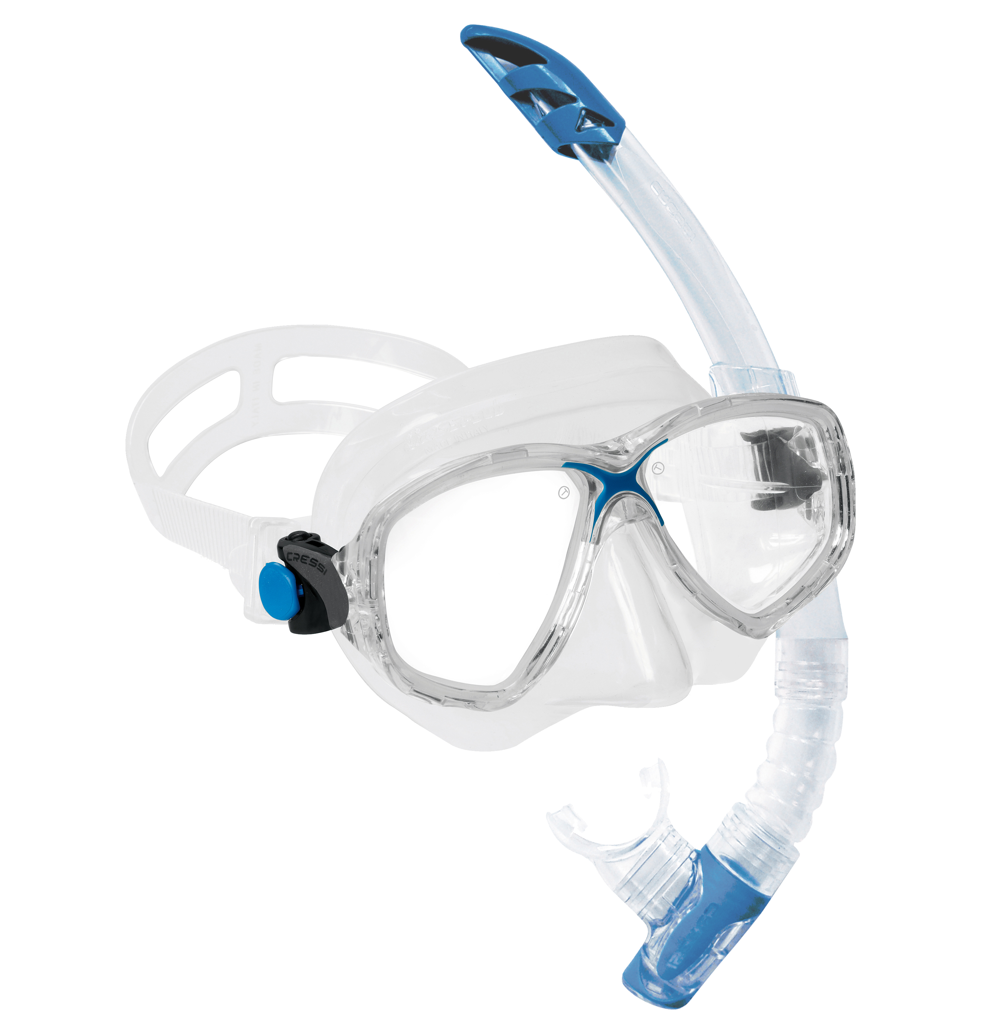 kit mascara + tubo de snorkel marea vip