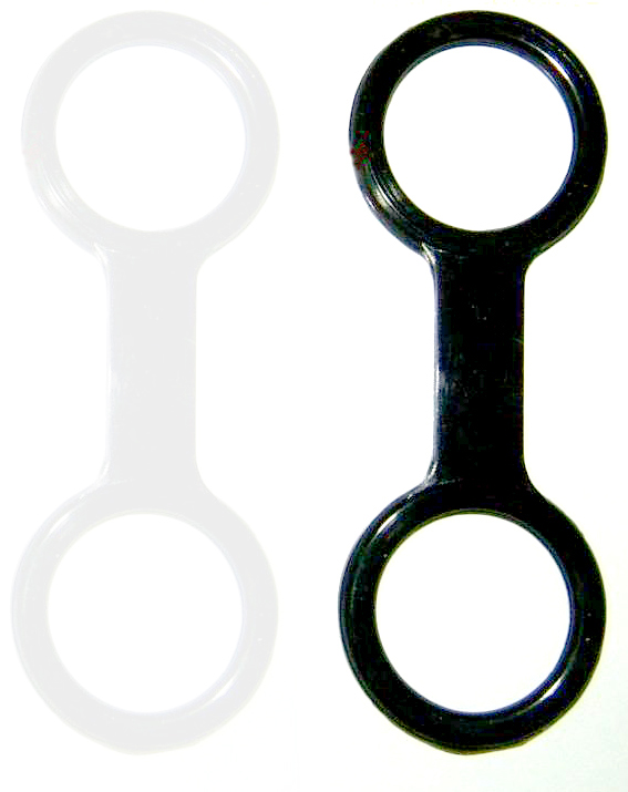 accesorio de buceo sujeta tubo silicona (6u)