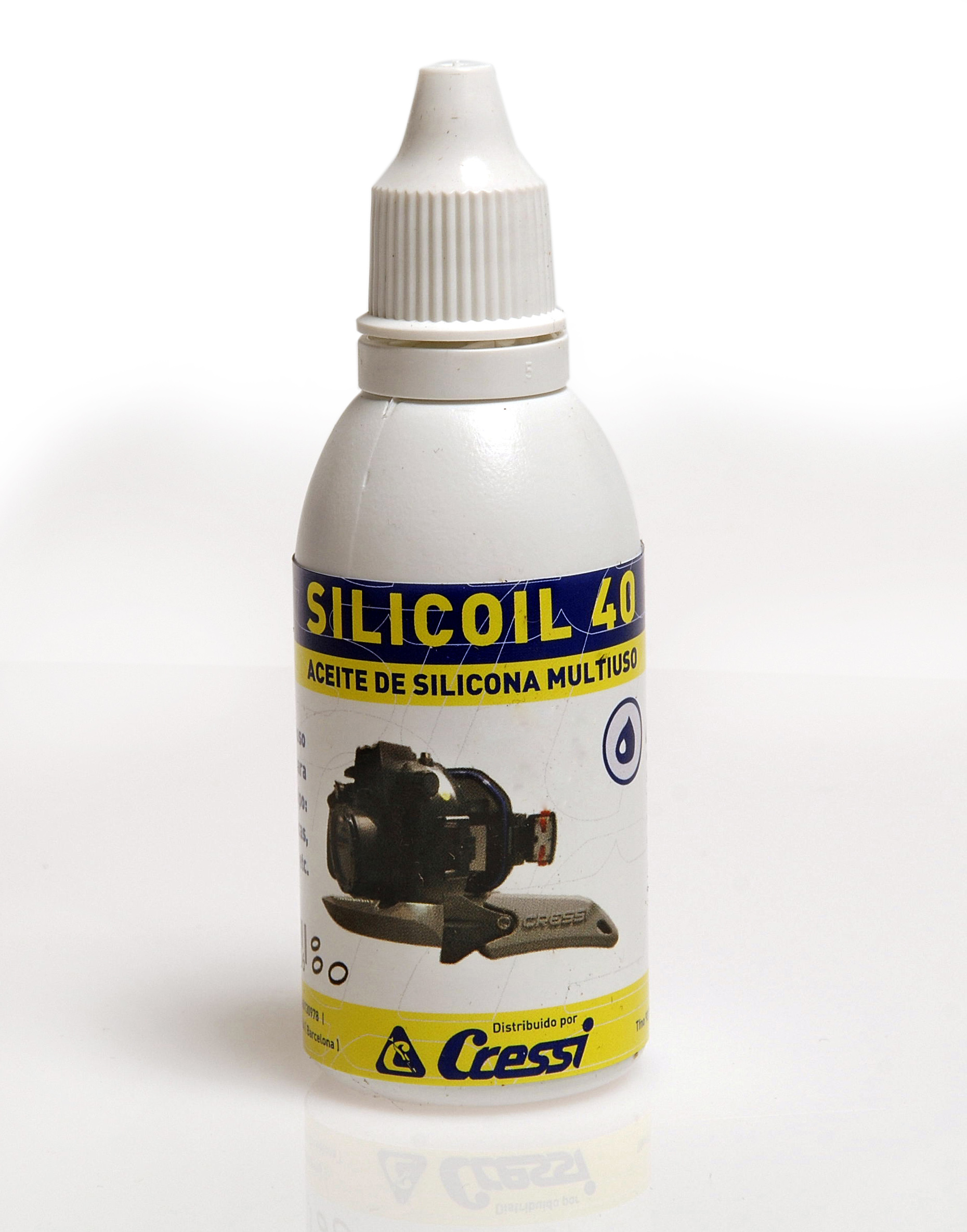 aceite de silicona multiuso 40ml silicoil para lubricación y engrase de elementos