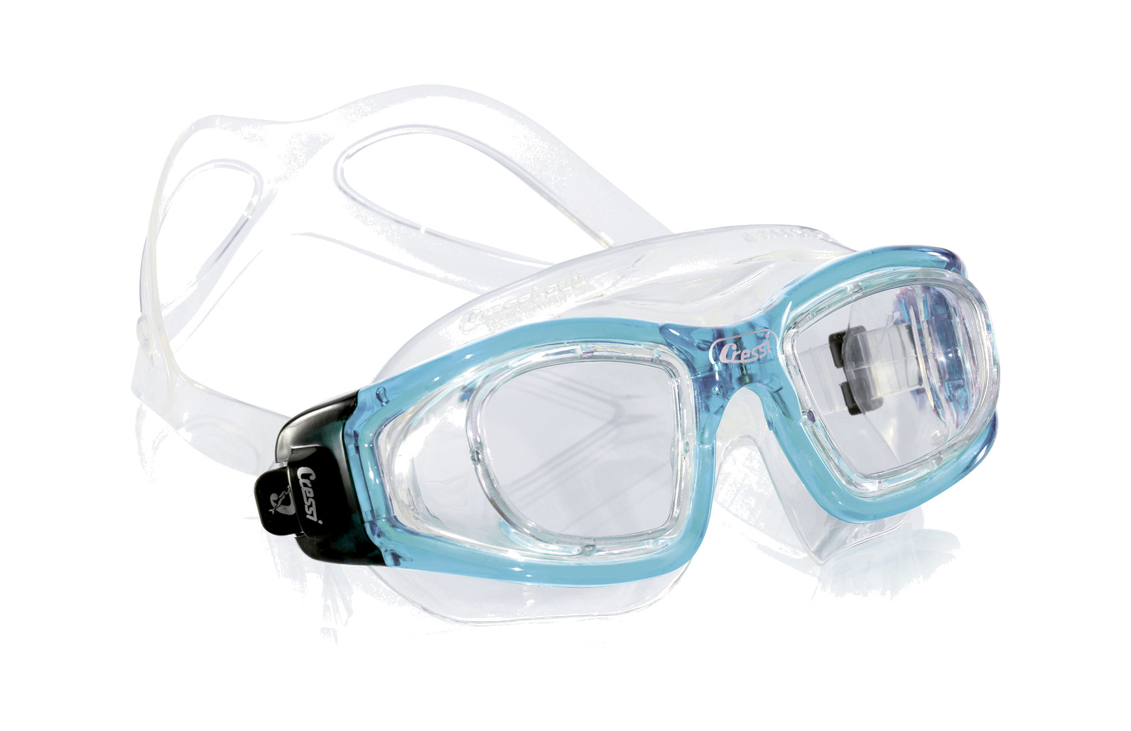 Cressi Galileo Schwimmbrille aus Glas | Mineralglasgläser kratzfest - Bild 2 von 2
