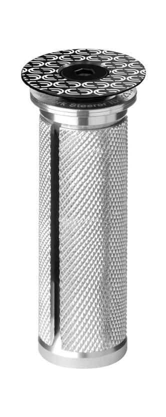 araña de dirección para horquilla de carbono placa mik tapa negra monza 1-1/8" 23.5x70 mm