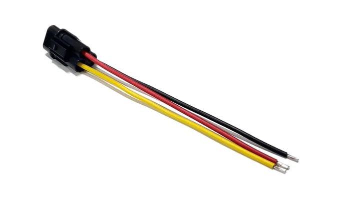 conector de 3 pines hembra pigtail serie mt
