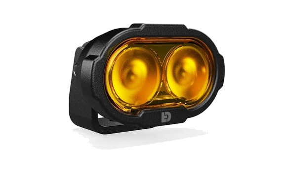 luz de carretera con lente ámbar dl2 visibility flood