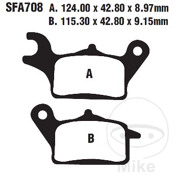 EBC carbon brake pads SCOOTER - Picture 1 of 1