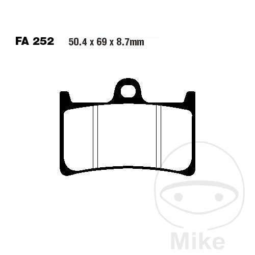 EBC carbon brake pads SCOOTER - Picture 1 of 1