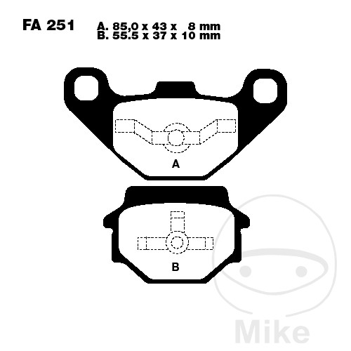 EBC Standard Brake Pads ALTN: 7872393 - Picture 1 of 1