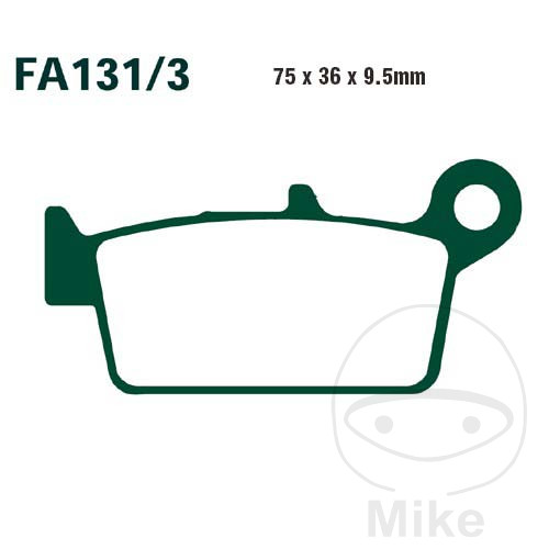 EBC Standard brake pads SCOOTER ALTN: 7872203/7870212 - Picture 2 of 2