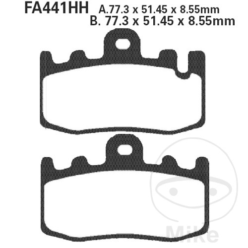 EBC SINTERED BRAKE PADS HH ALTN: 7874134 compatible with BMW K 1200 GT ABS 152 C - Picture 1 of 1