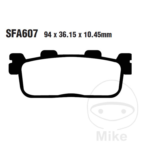 EBC Plaquettes de frein standards SCOOTER ALTN: 7870099 - Afbeelding 1 van 1