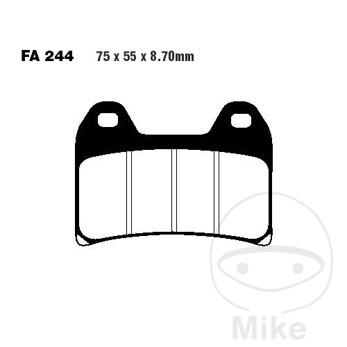 EBC SINTERED BRAKE PADS HH ALTN:7871684 - Picture 1 of 1