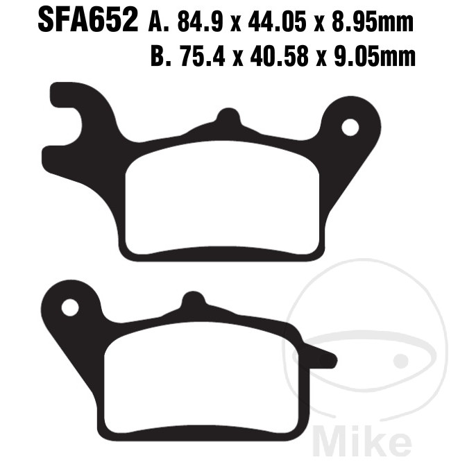 EBC Plaquettes de frein standards SCOOTER ALTN: 7870147 - Photo 1/1