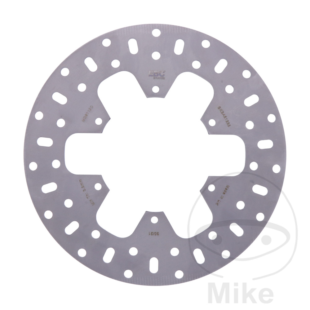 MyBESTbike Lot De 2 Disques Frein Vélo – Acier Inox, 1,8 Mm, 44 Mm Entraxe – 140/160/180 Mm, 12 Vis T25 – Pour VTT, BMX, Route