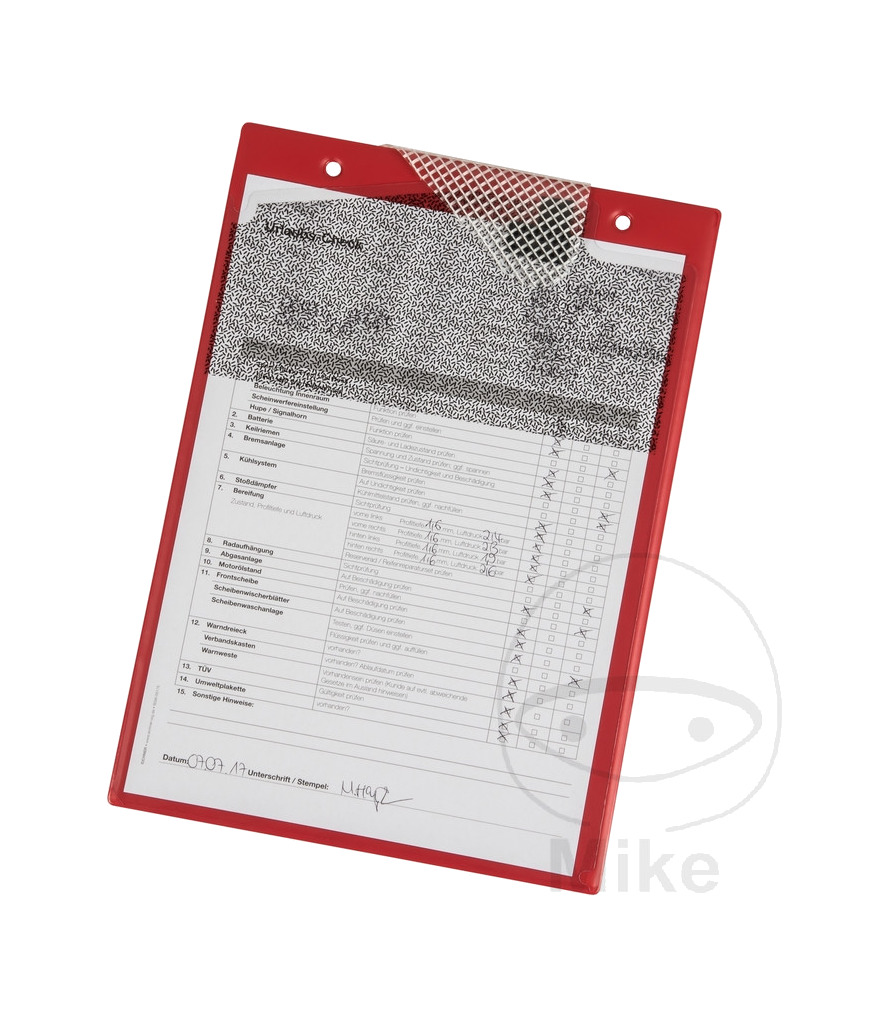 pack 10 portapapeles con compartimiento para llaves a4
