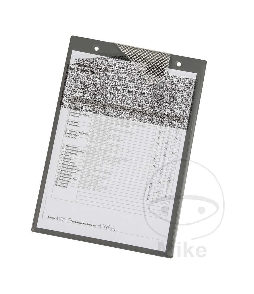 pack 10 portapapeles con compartimiento para llaves a4