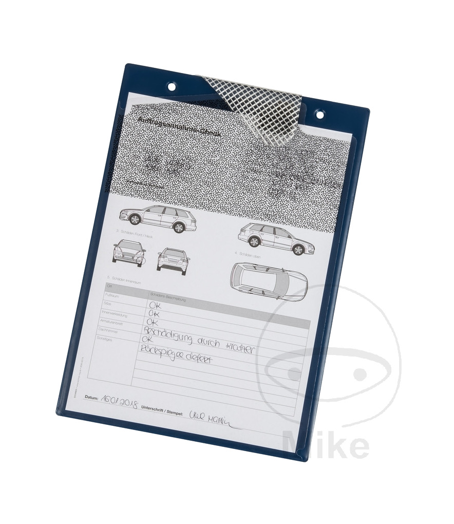 pack 10 portapapeles con compartimiento para llaves a4