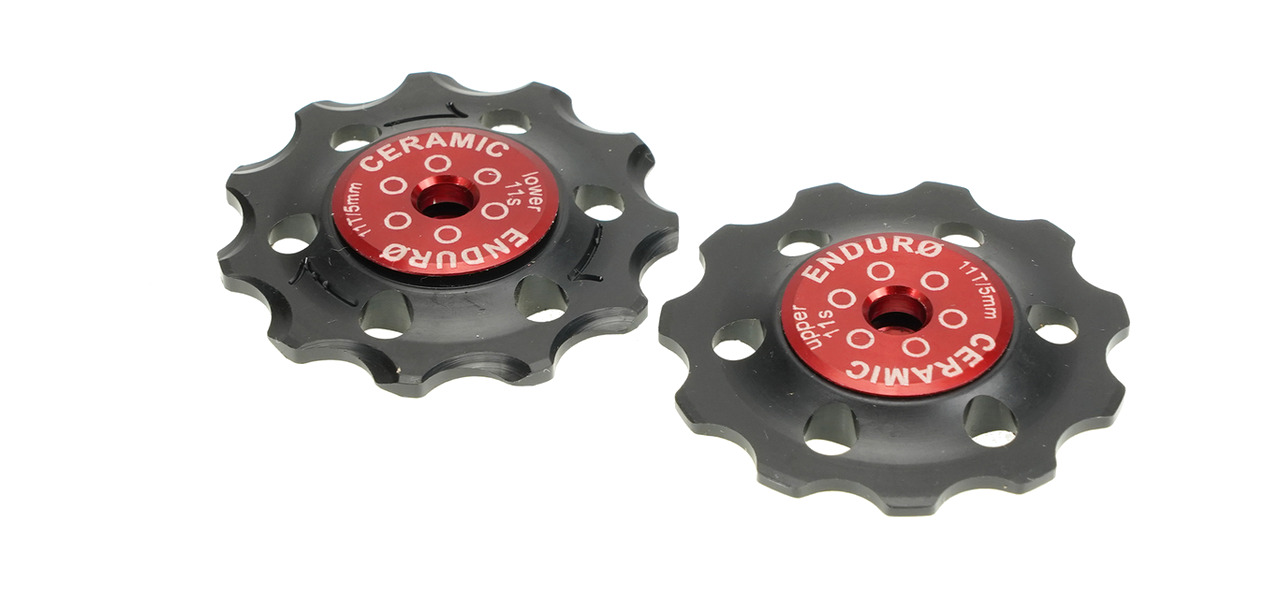 roldanas mecanizadas para cambio trasero con rodamientos cerámicos hibridos bkcj-0195 shimano (5mm bolt hole) 11speed