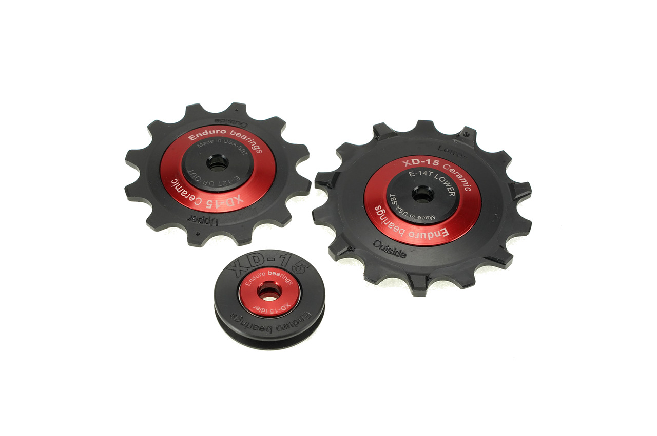 roldanas de cambio trasero de mecanizado con rodamientos híbridos cerámicos bkcj-0500 xd15 sram eagle 12 speed 5mm delrin 12 speed