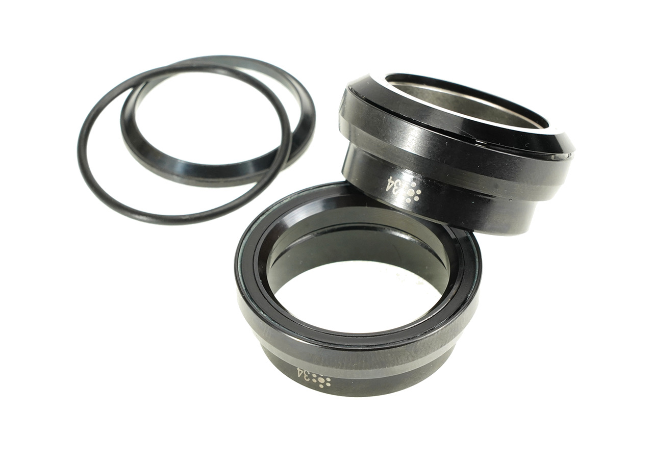 juego completo de dirección externa con rodamientos de contacto angular tratados con óxido negro para cuadros con tubo de dirección hdk-0007 1-1/8 34mm 30.2mm