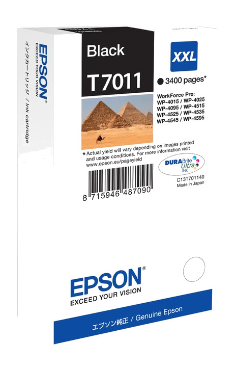 cartucho de tinta de capacidad extra alta t701 xxl 63,2ml c13t70114010