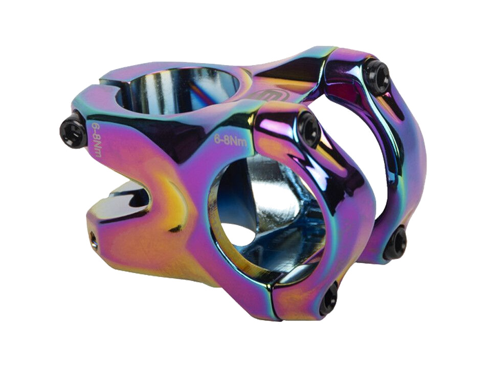 potencia de manillar aluminio bass 6 35 mm 1-1/8" 31.8 arcoiris