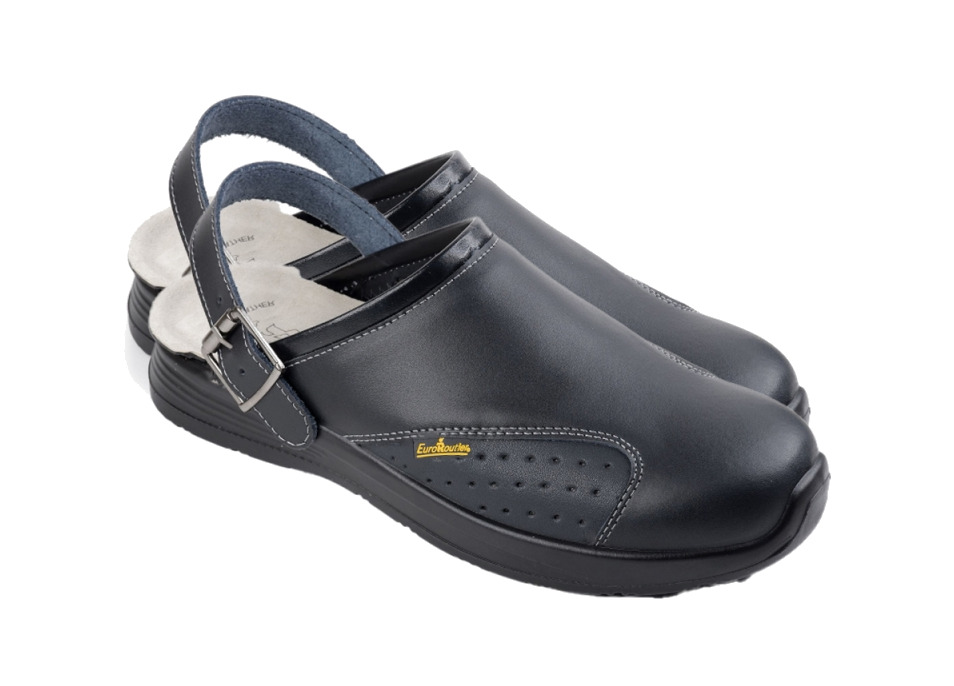 zueco cuero de trabajo work slipper